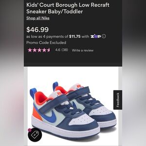 Nike Court Borough Low Recraft children’s shoes